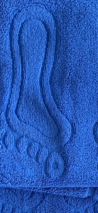 Dywanik  hotelowy niebieski bawełna