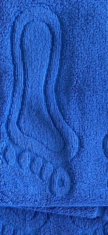 Dywanik  hotelowy niebieski bawełna