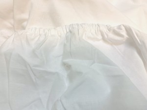 Białe prześcieradło hotelowe z gumką 90x200 bawełna egipska