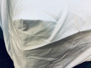 Białe prześcieradło hotelowe z gumką 80x200 bawełna egipska