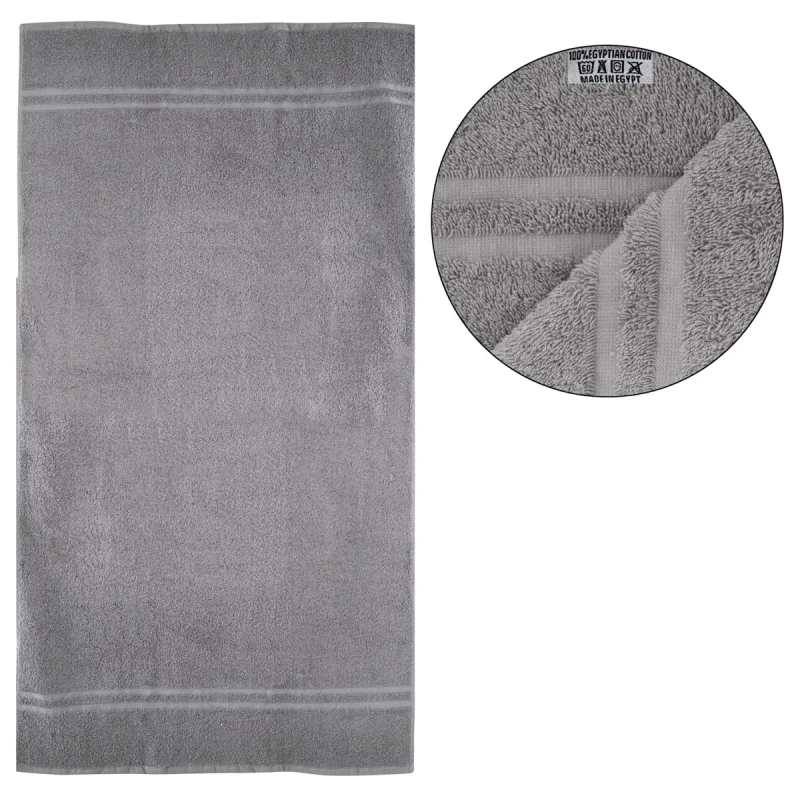 Ręczniki hotelowe  50x100 cm Szare 500gr/m2 100% bawełna egipska   promocja