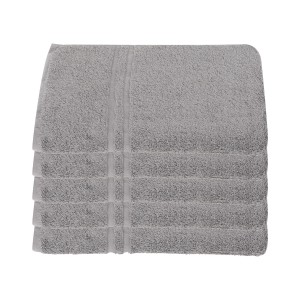 Luksusowy Ręcznik hotelowy LUX 50x100 cm Szary 500gr/m2 100% bawełna egipska