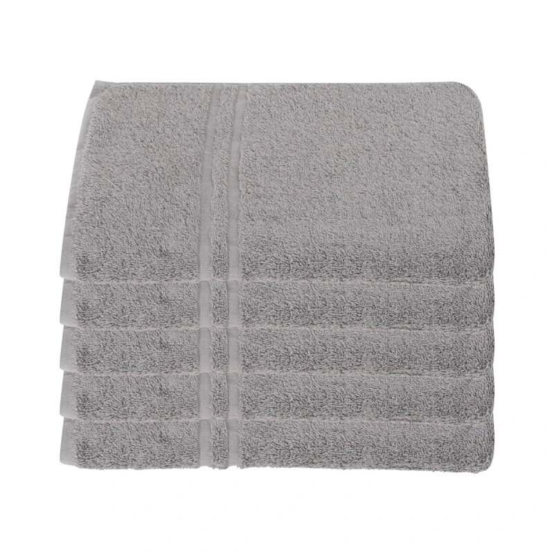 Luksusowy Ręcznik hotelowy LUX 50x100 cm Szary 500gr/m2 100% bawełna egipska