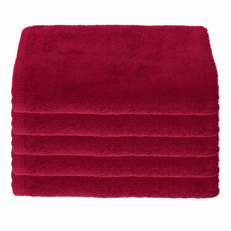 Ręczniki do hotelu czerwony 50x100 cm 100% bawełna 500 gr/m2