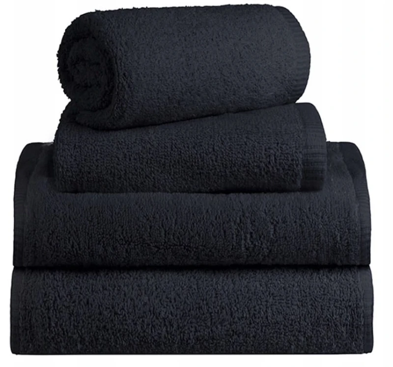 Ręcznik hotelowy kolor czarny 70x140 500 gr/m2 bawełna