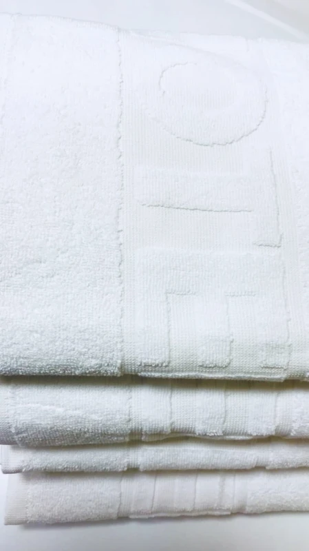 Ręczniki Hotelowe PREMIUM Logo HOTEL 50x100 cm Białe bawełna